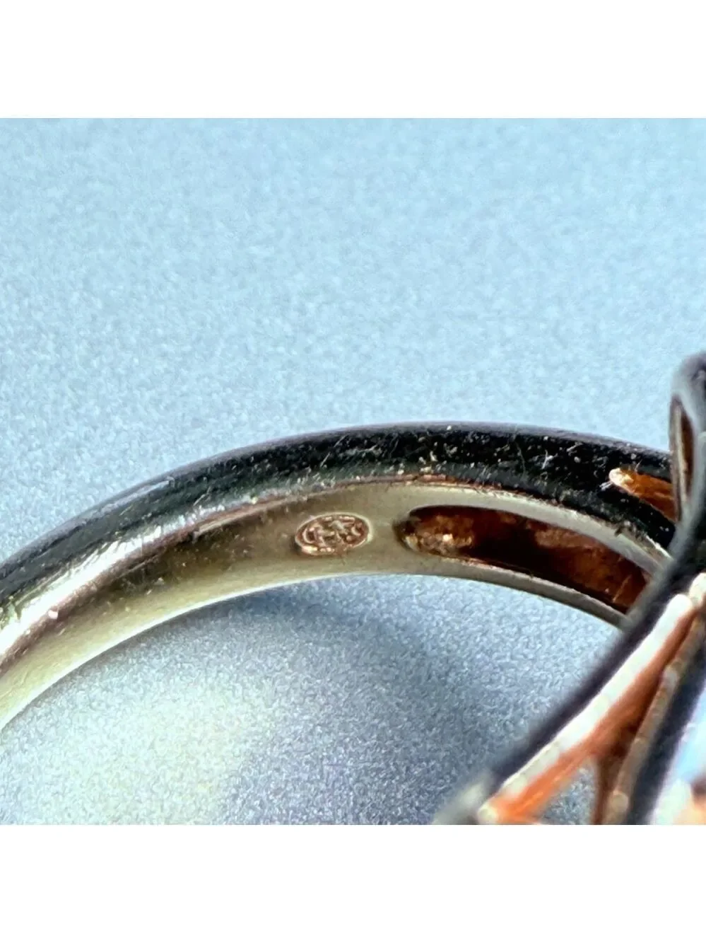Pave 1.7 TCW Diamond Square Sterling Silver Gold Vermeil Cocktail Ring Heng Ngai